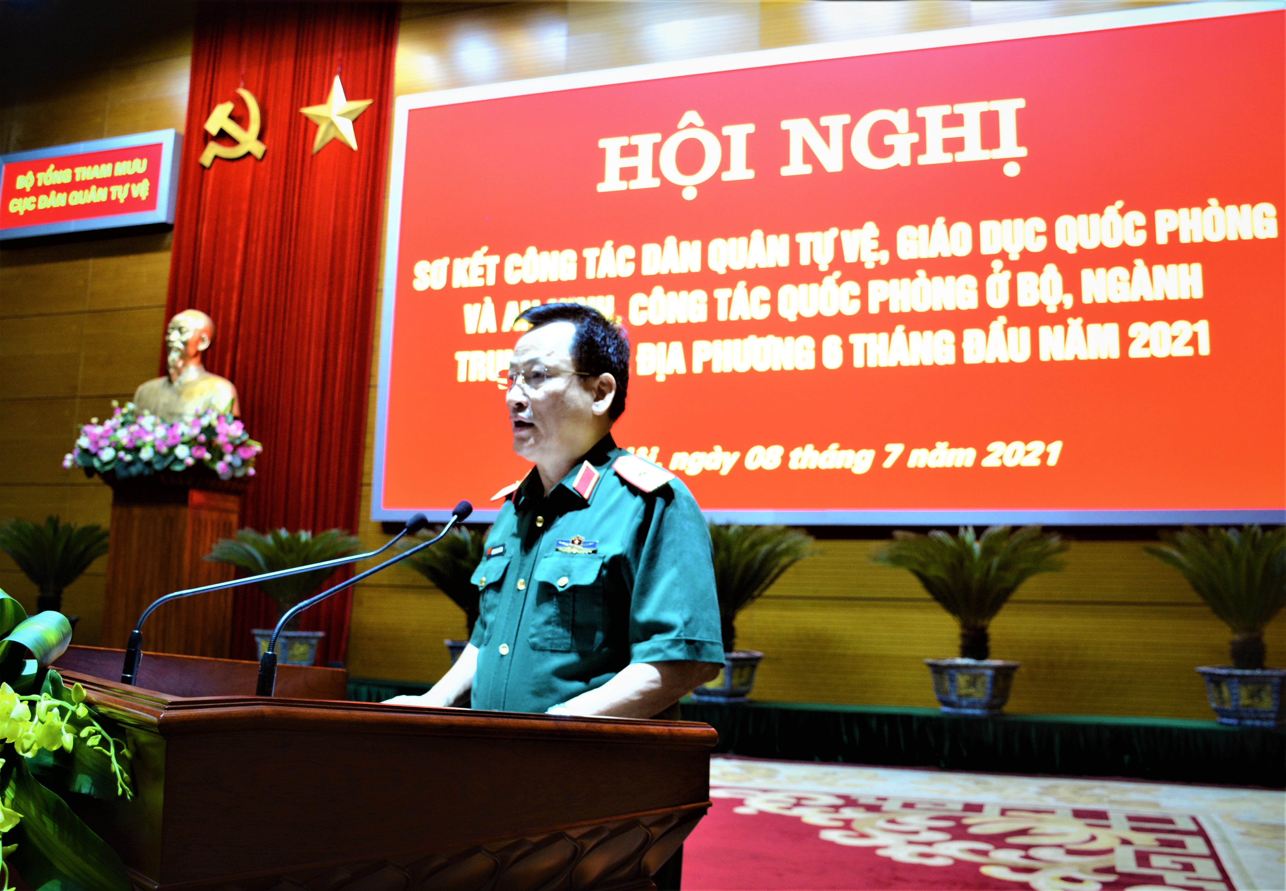 Cục Dân quân tự vệ sơ kết công tác 6 tháng đầu năm 2021